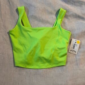 Year of Ours Neon Lime Green Sports Bra